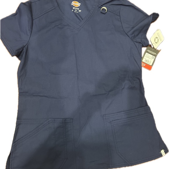 Dickies Navy Blue Scrub Top NWT - Picture 2 of 4